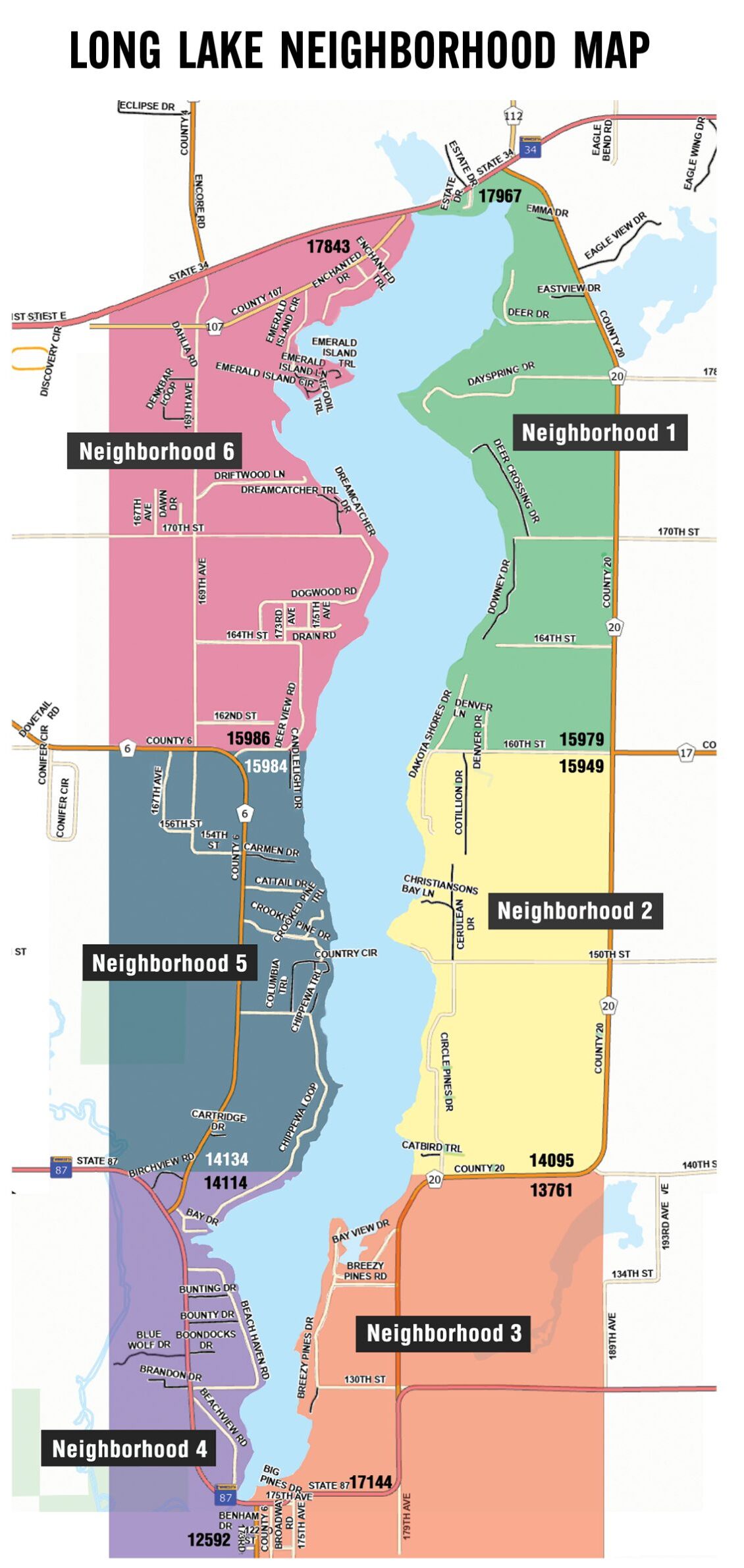 Long Lake Area Association Neighborhoods Long Lake Area Association Neighborhoods