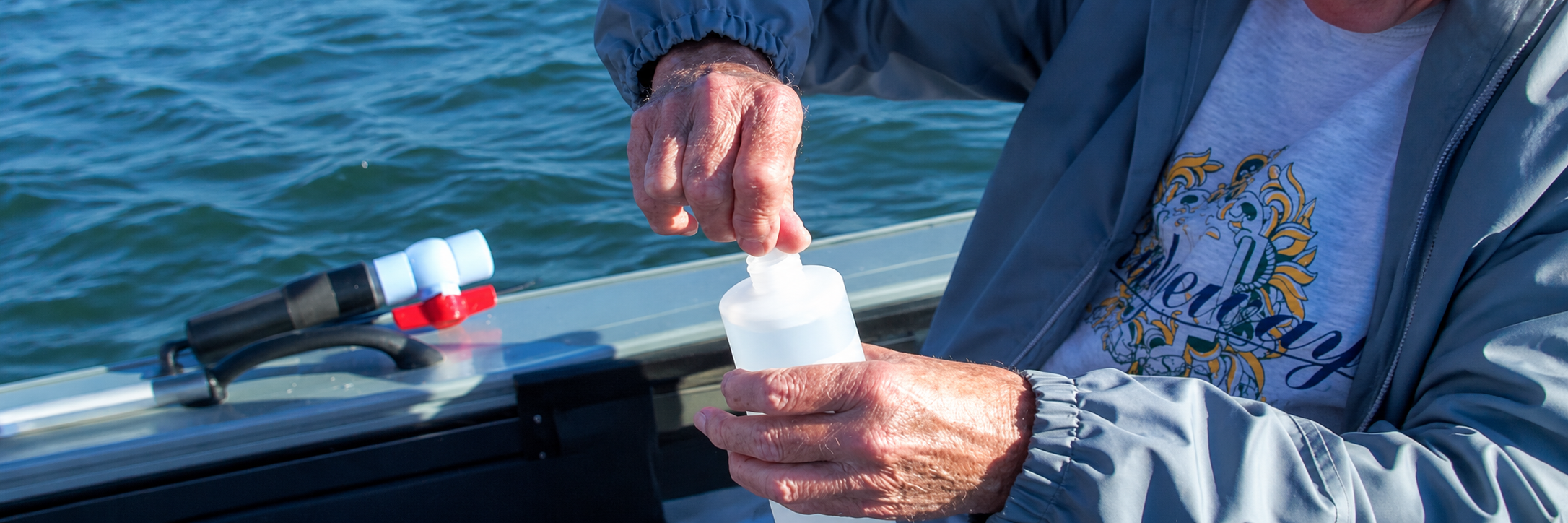 Hands-on Water Sampling in a Boat